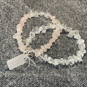 Quartz Gemstone Chip Bracelet